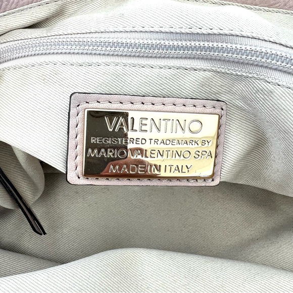 VALENTINO by Mario Valentino Luisa 2 Signature Pink Leather Large Shoulder Tote - Picture 9 of 13